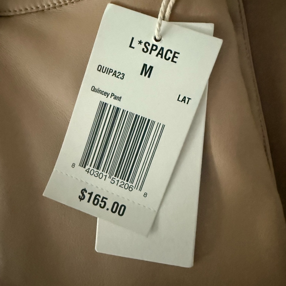 L Space Quincey Vegan Leather Pant - Picture 4 of 4